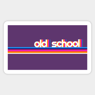 Colorful Old School Design Sticker